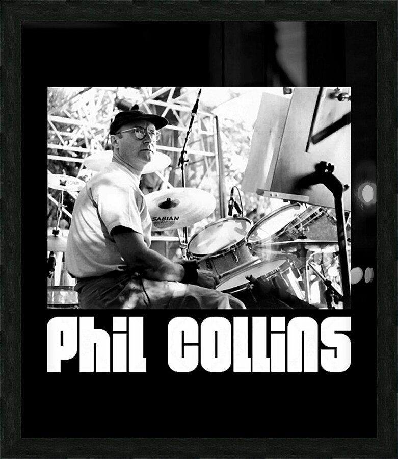 Phil Collins 14 Picture Frame print