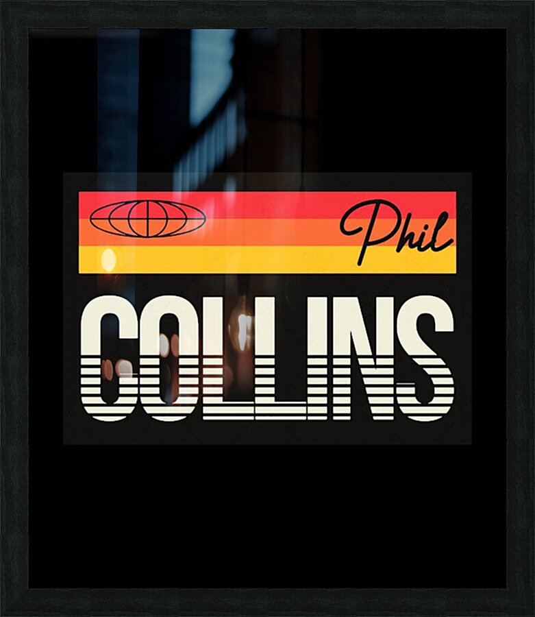 Phil Collins 16 Picture Frame print