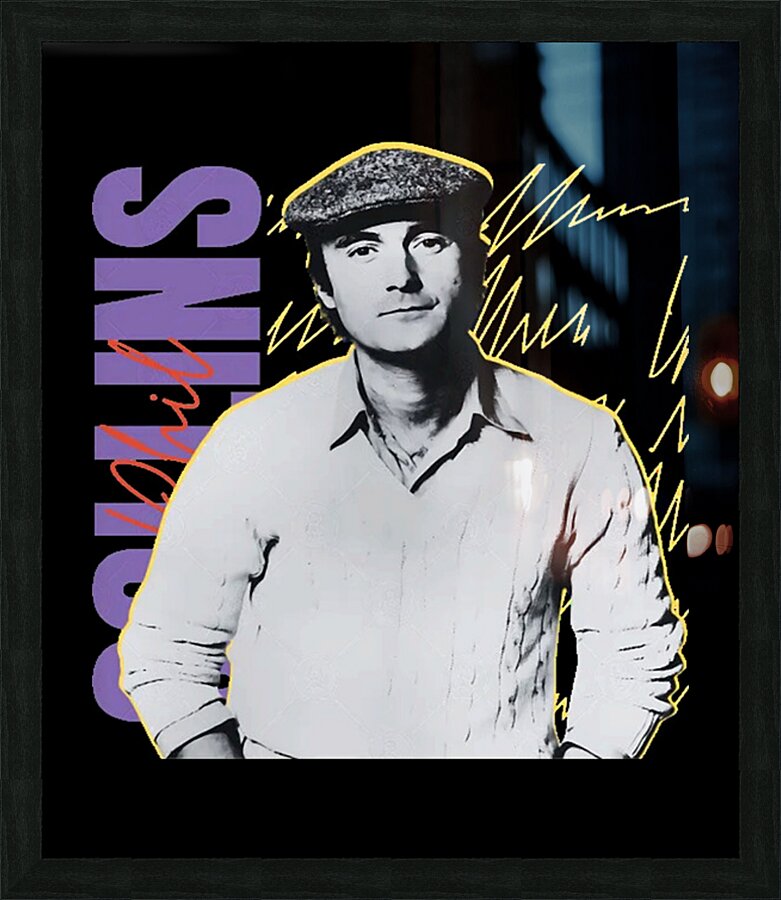 Phil Collins 17 Picture Frame print