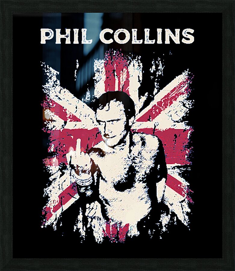 Phil Collins 18 Picture Frame print