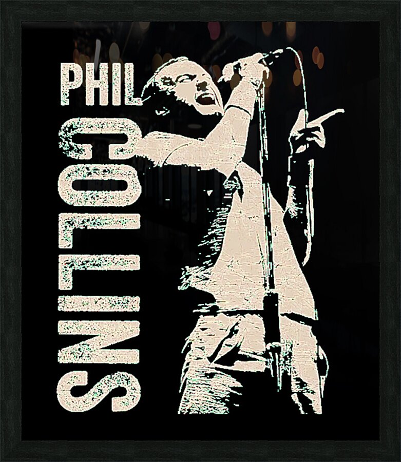 Phil Collins 19 Picture Frame print