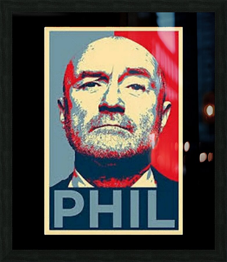 Phil Collins 20 Picture Frame print