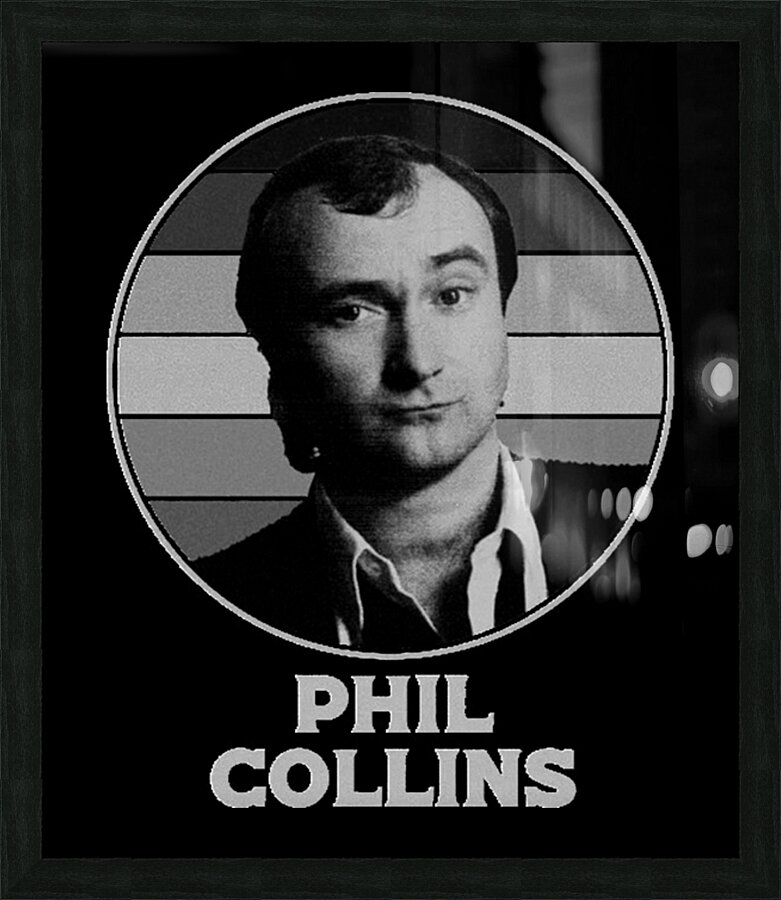 Phil Collins 21 Picture Frame print