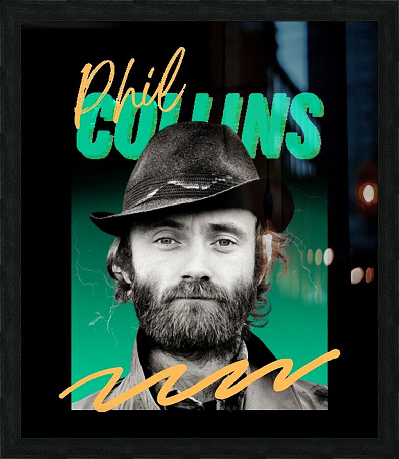 Phil Collins 22 Picture Frame print