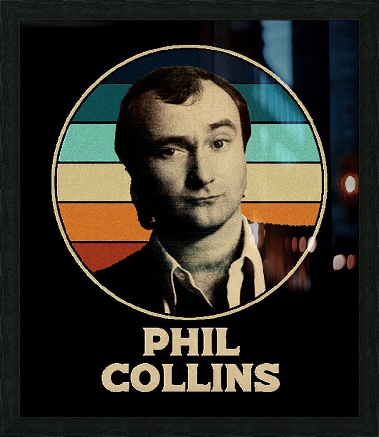 Phil Collins 23 Picture Frame print