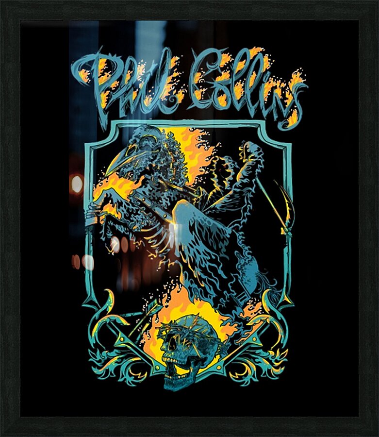 Phil Collins 24 Picture Frame print