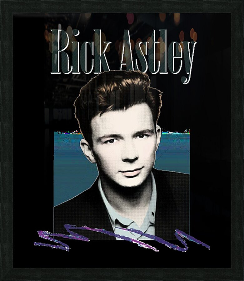 Rick Astley 2 Picture Frame print