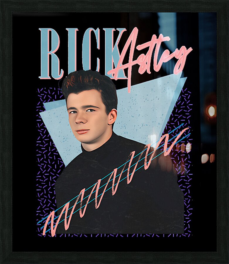 Rick Astley 3 Picture Frame print