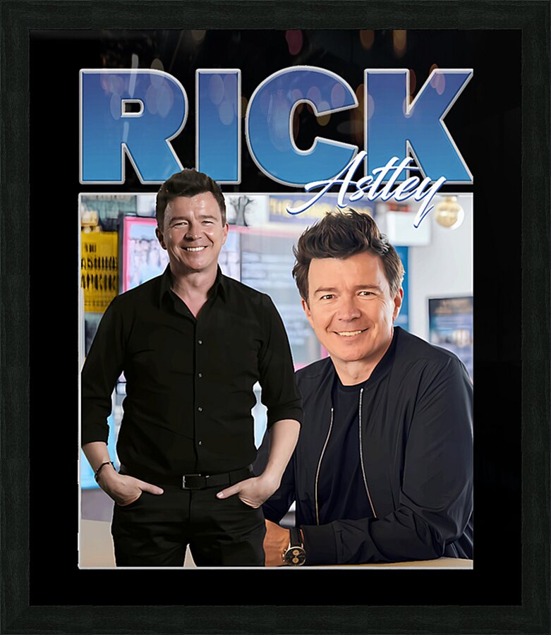 Rick Astley 4 Picture Frame print