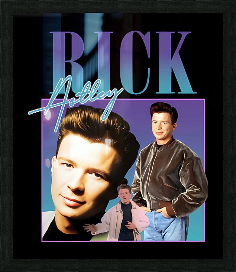 Rick Astley 5 Picture Frame print