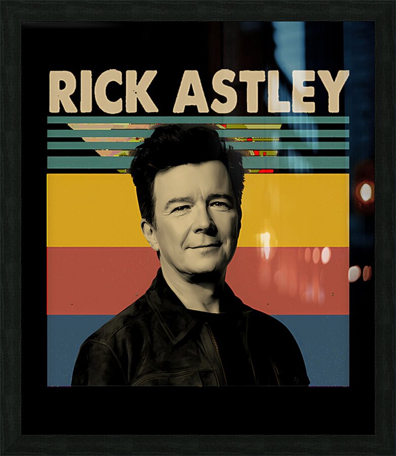 Rick Astley 7 Picture Frame print