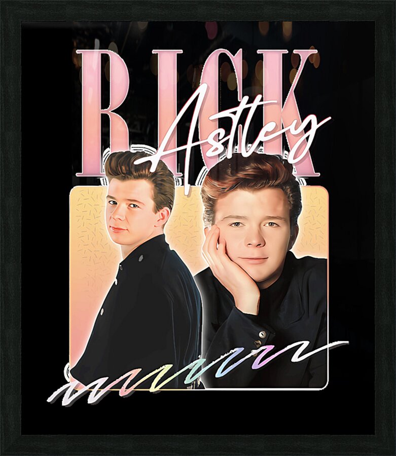 Rick Astley 8 Picture Frame print