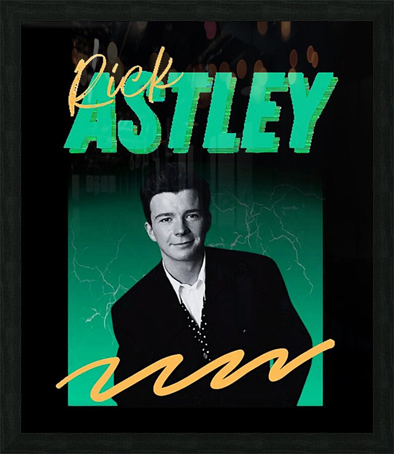 Rick Astley 9 Picture Frame print