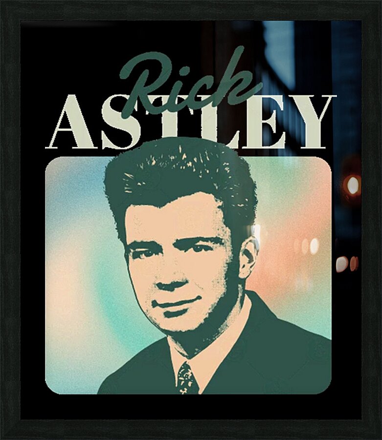 Rick Astley 11 Picture Frame print