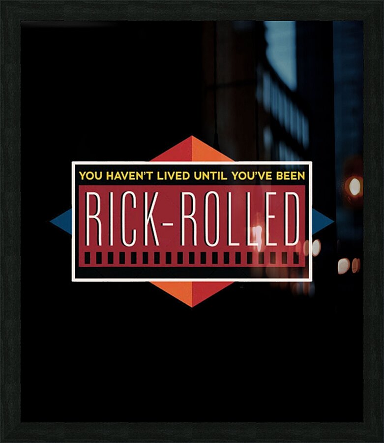 Rick Astley 13 Picture Frame print
