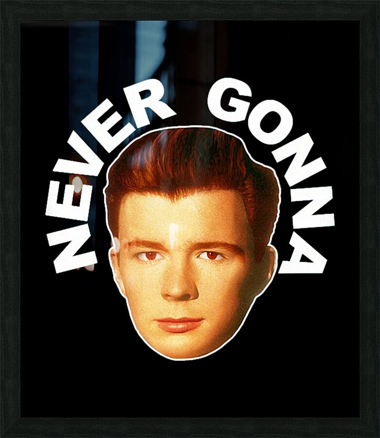 Rick Astley 14 Picture Frame print