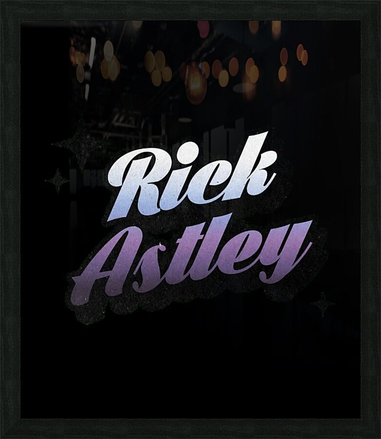 Rick Astley 16 Picture Frame print