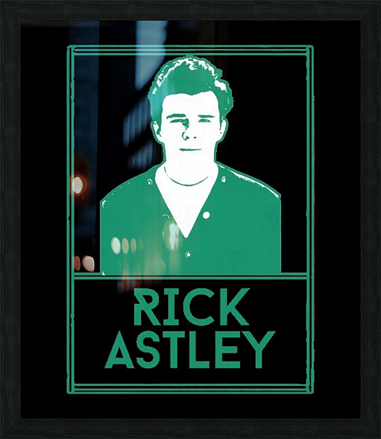 Rick Astley 17 Picture Frame print