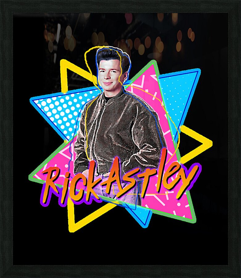 Rick Astley 18 Picture Frame print
