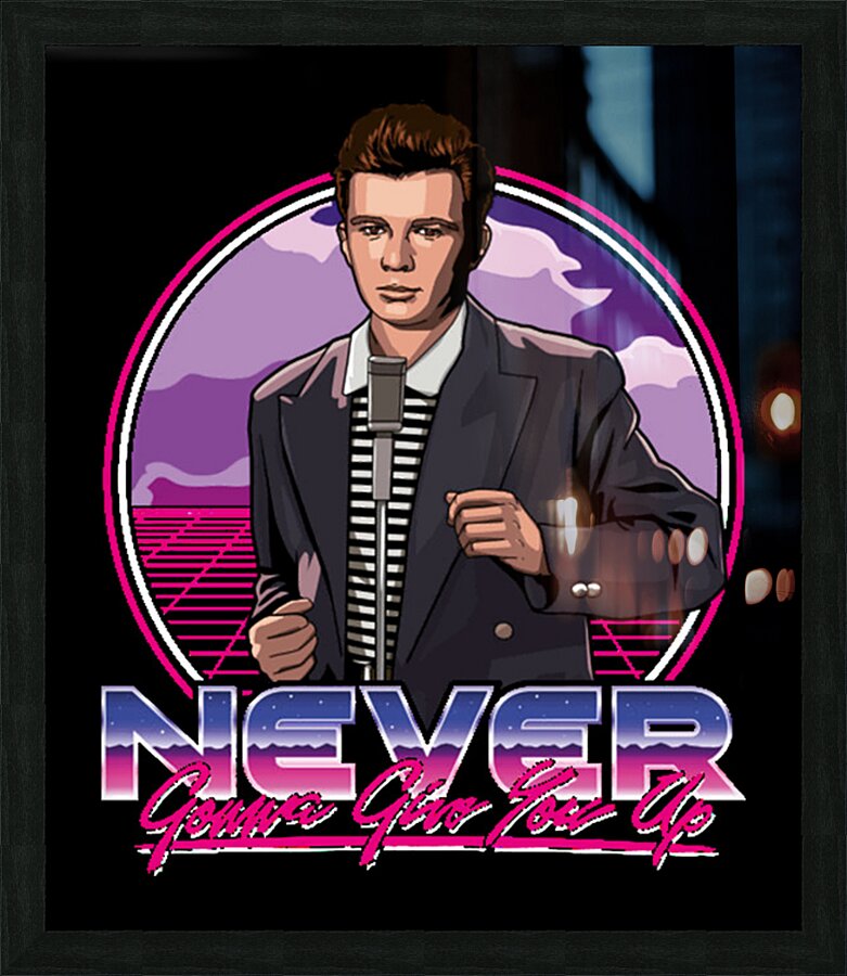 Rick Astley 19 Picture Frame print
