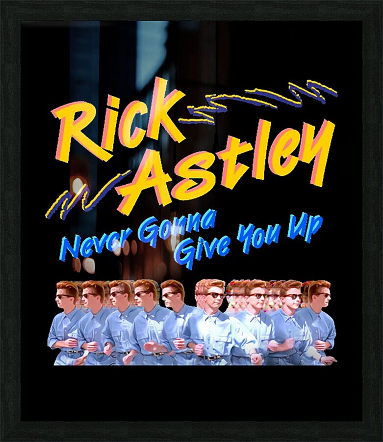Rick Astley 20 Picture Frame print