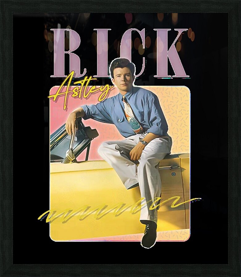Rick Astley 22 Picture Frame print