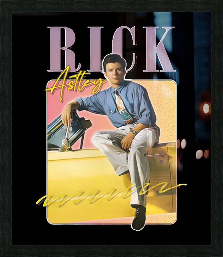 Rick Astley 24 Picture Frame print