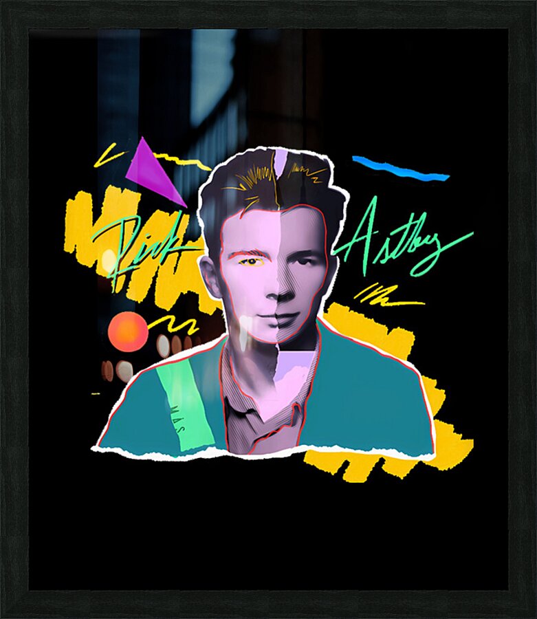 Rick Astley 25 Picture Frame print