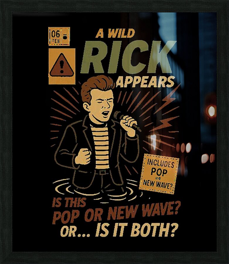 Rick Astley 26 Picture Frame print