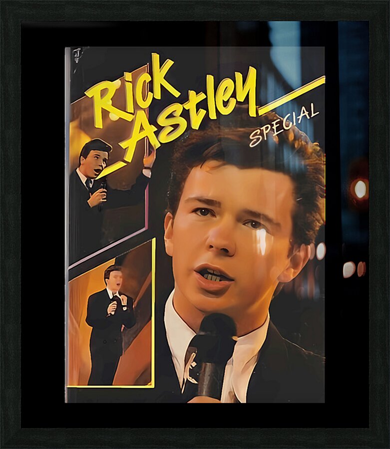 Rick Astley 27 Picture Frame print