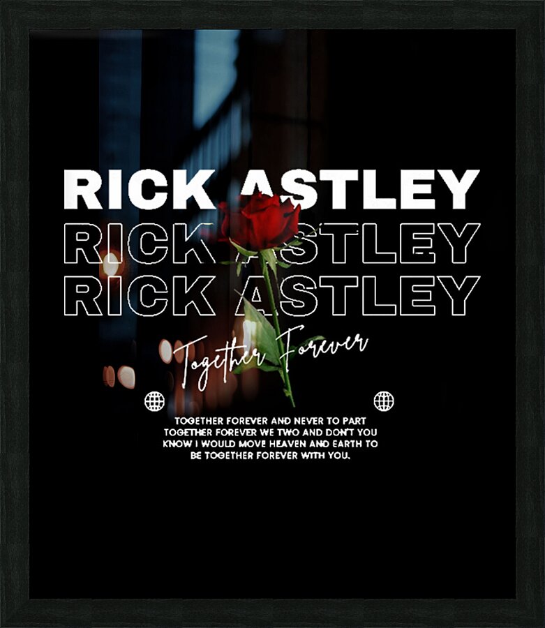 Rick Astley 28 Picture Frame print