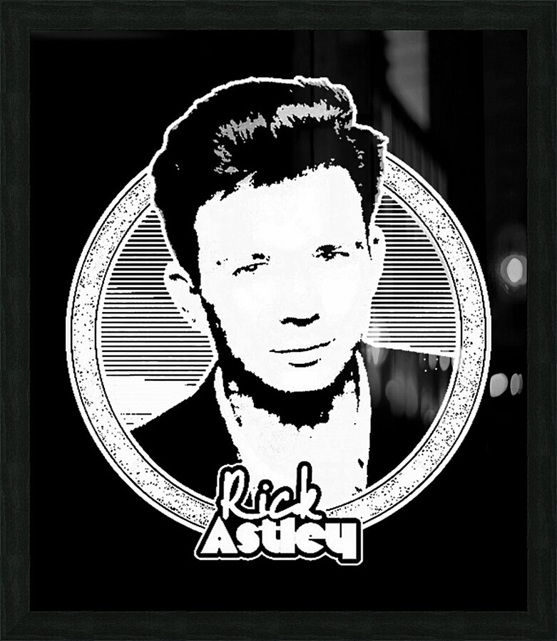 Rick Astley 30 Picture Frame print