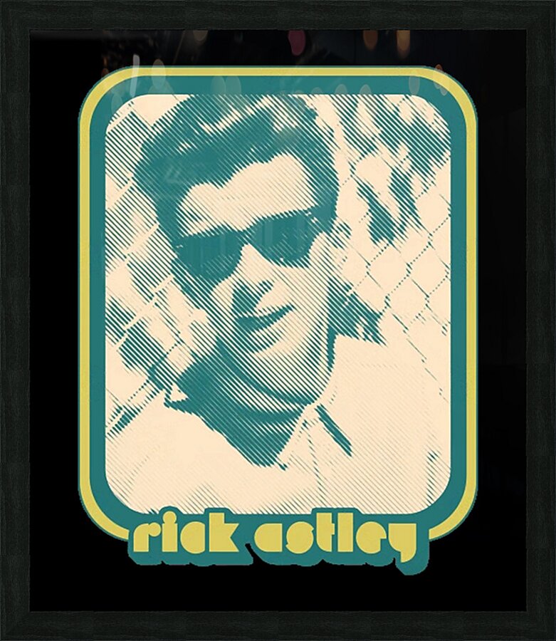 Rick Astley 32 Picture Frame print