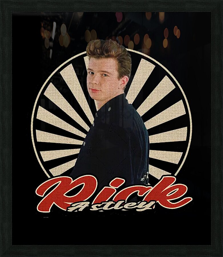 Rick Astley 33 Picture Frame print