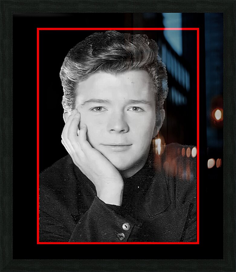 Rick Astley 35 Picture Frame print