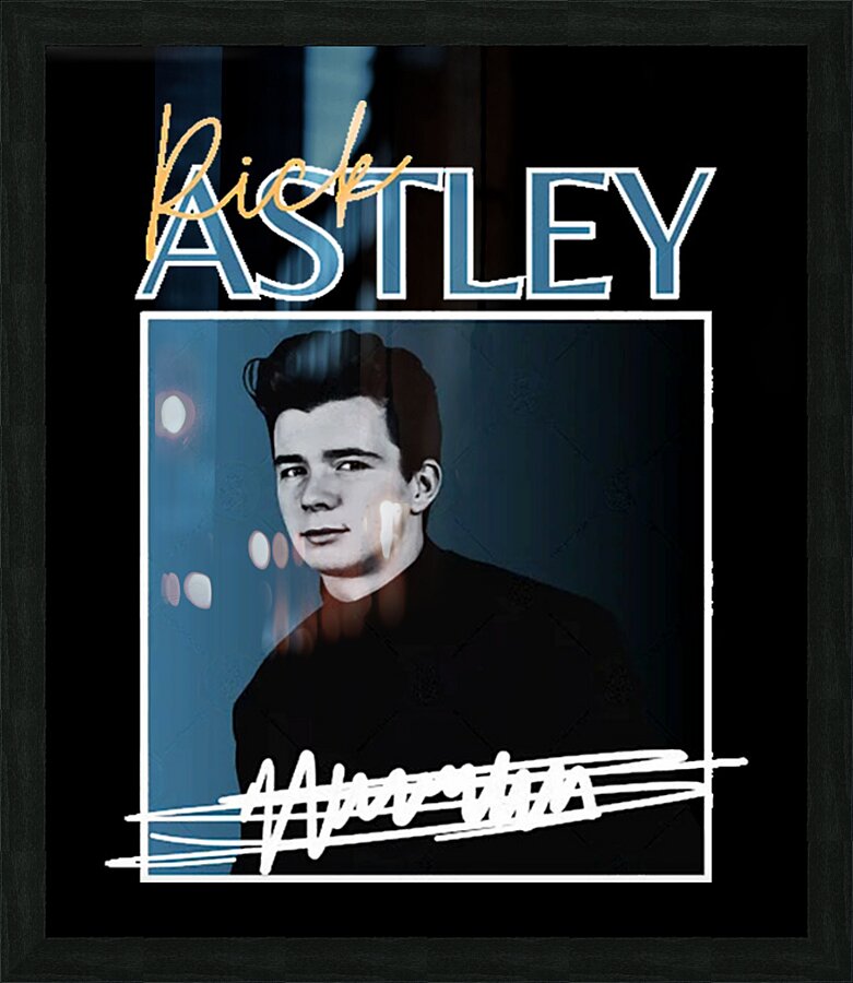 Rick Astley 36 Picture Frame print