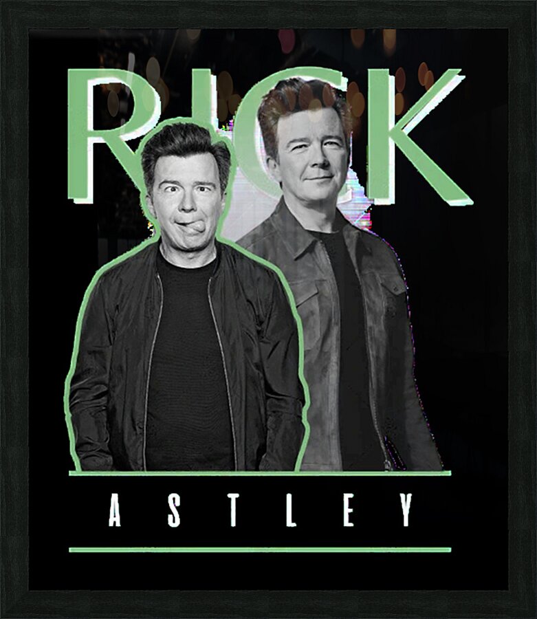 Rick Astley 41 Picture Frame print