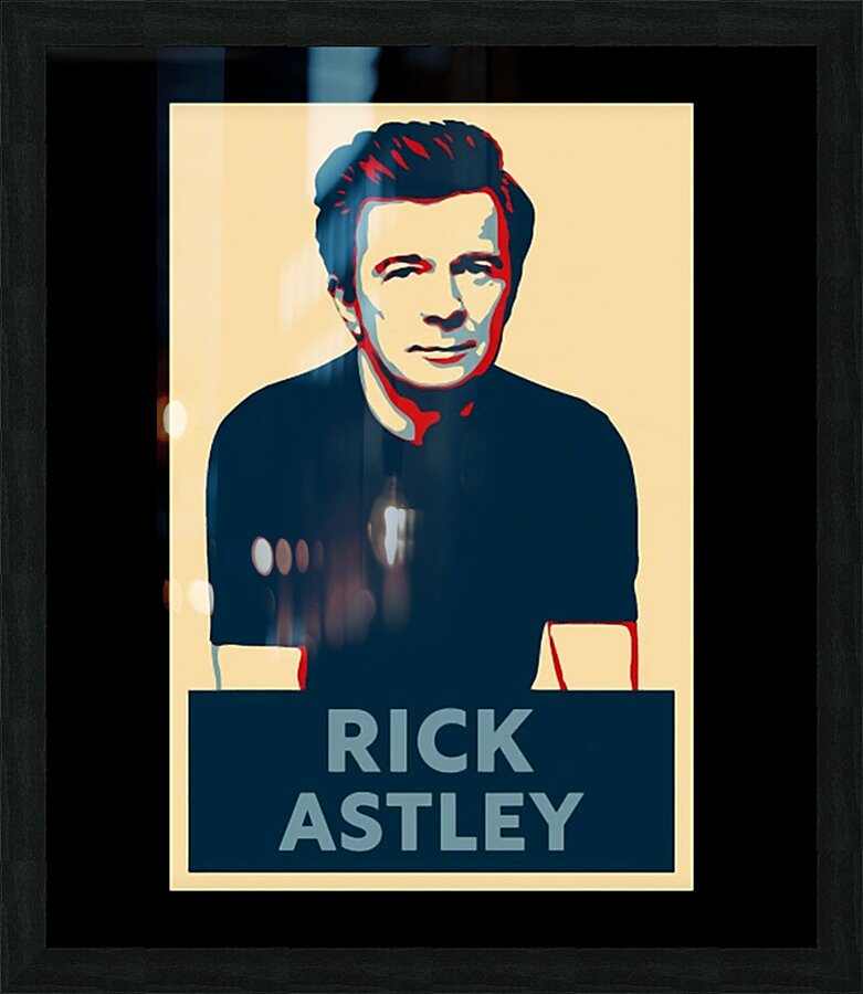 Rick Astley 42 Picture Frame print