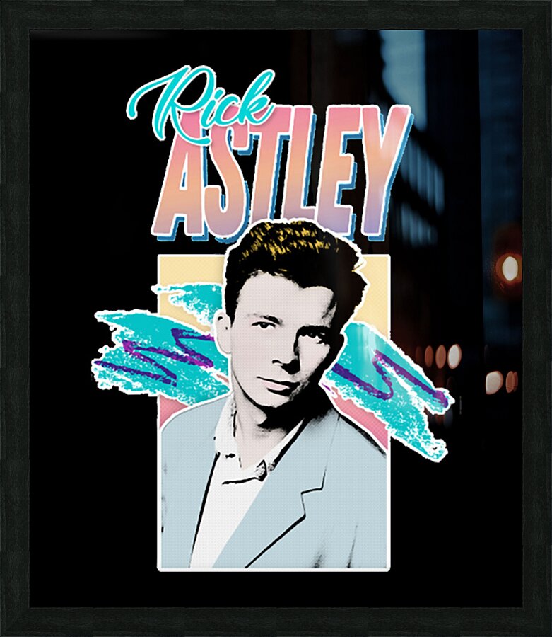 Rick Astley 43 Picture Frame print