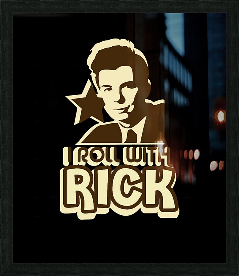 Rick Astley 44 Picture Frame print