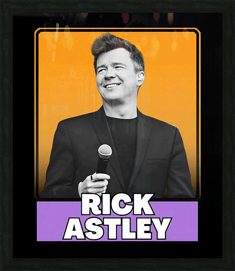 Rick Astley 46 Picture Frame print
