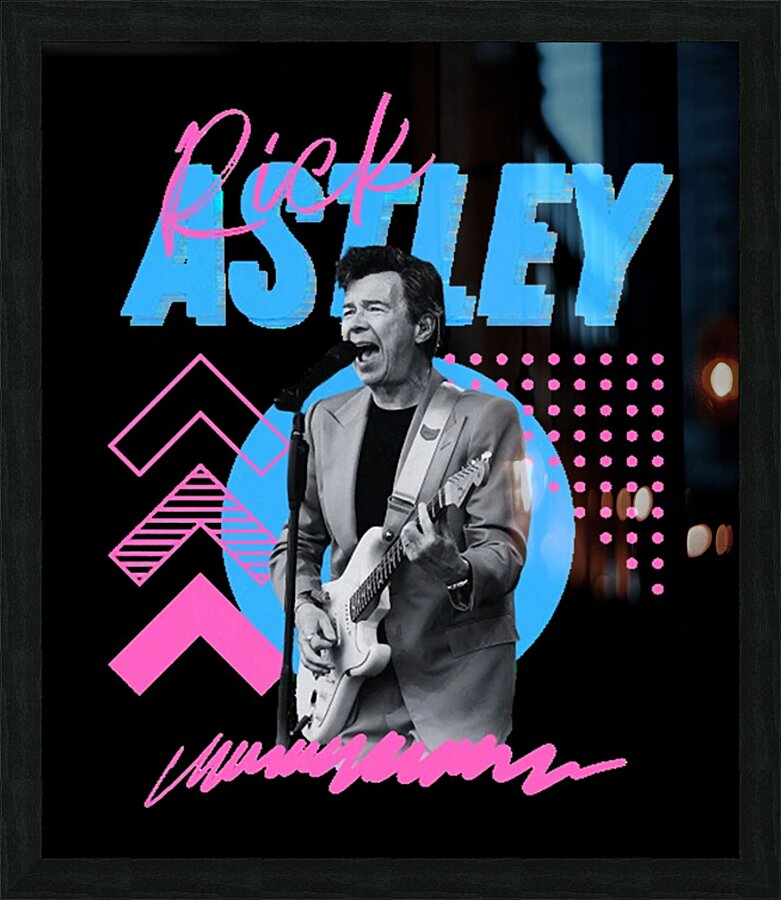 Rick Astley 48 Picture Frame print