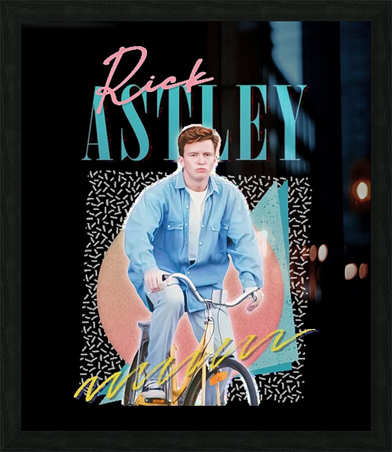 Rick Astley 51 Picture Frame print