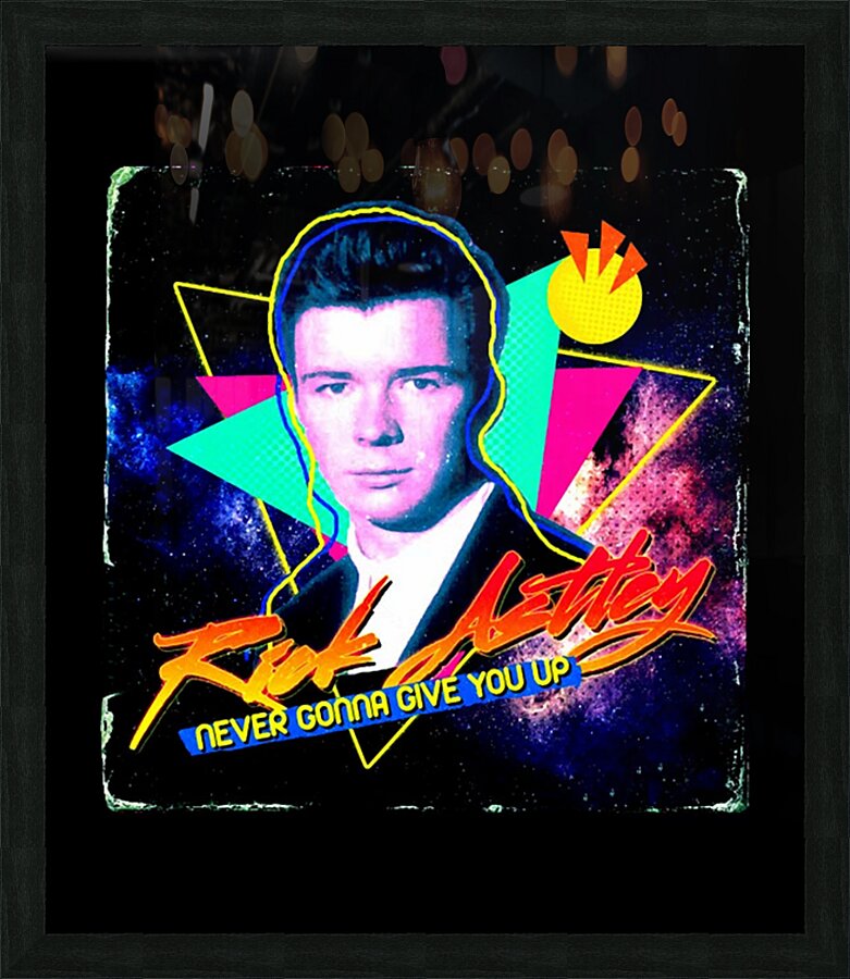 Rick Astley 53 Picture Frame print