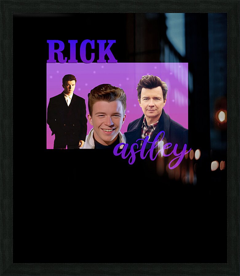 Rick Astley 54 Picture Frame print