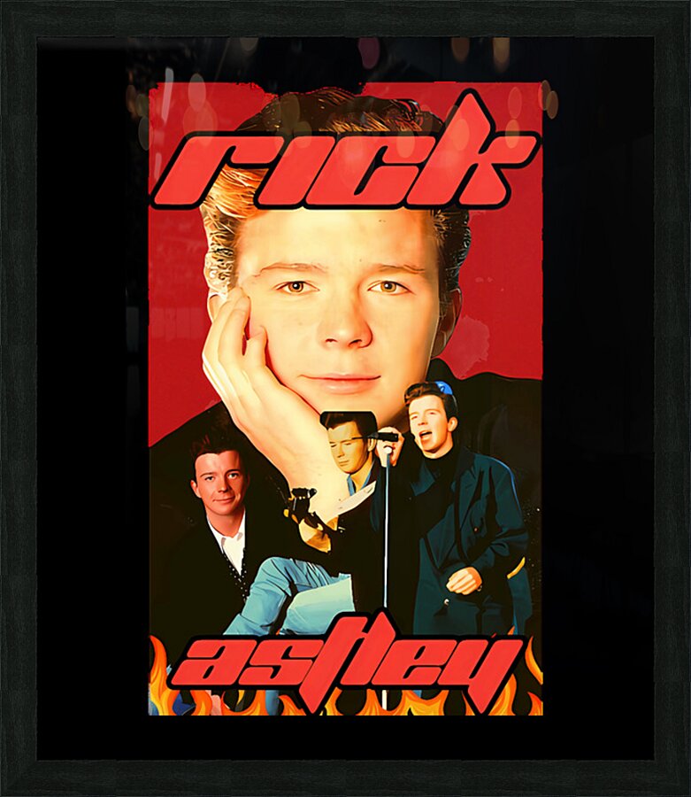 Rick Astley 57 Picture Frame print