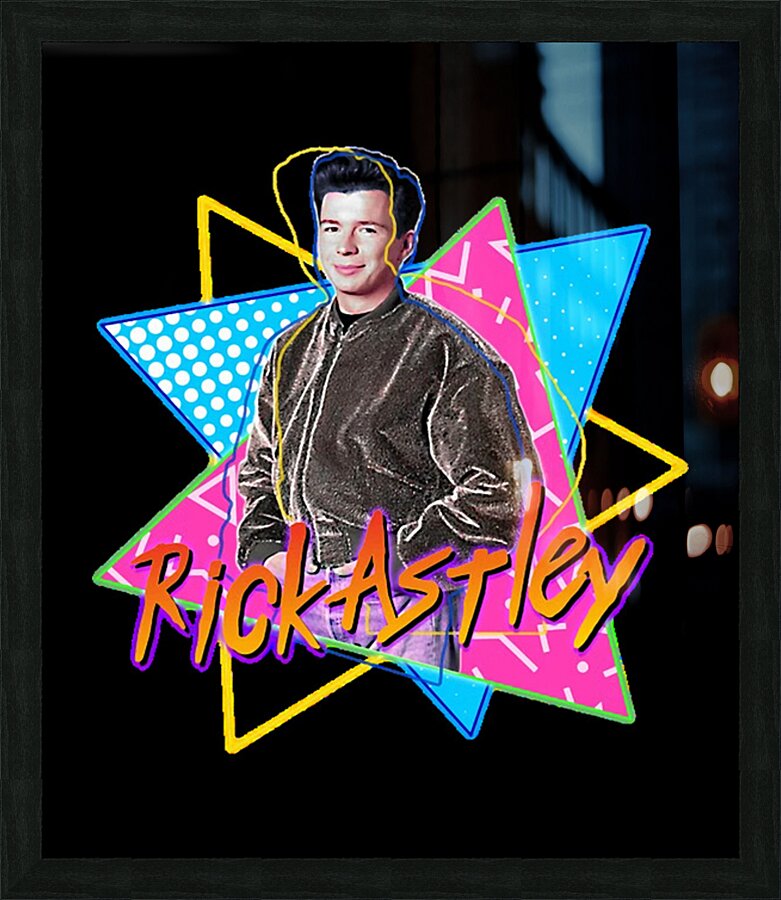 Rick Astley 58 Picture Frame print
