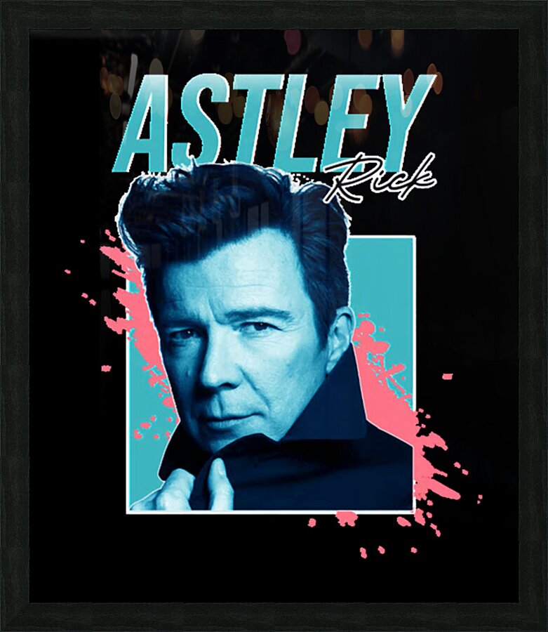 Rick Astley 59 Picture Frame print