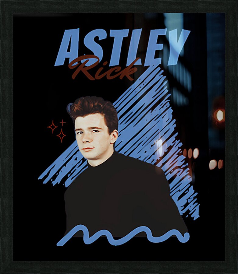 Rick Astley 60 Picture Frame print