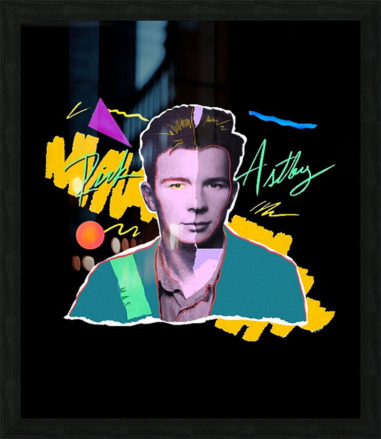 Rick Astley 64 Picture Frame print
